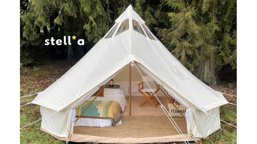 Life Intents 13 4M StellaTM Stargazing Canvas Tent, 13-4m-stella-stargazing-camping-tent