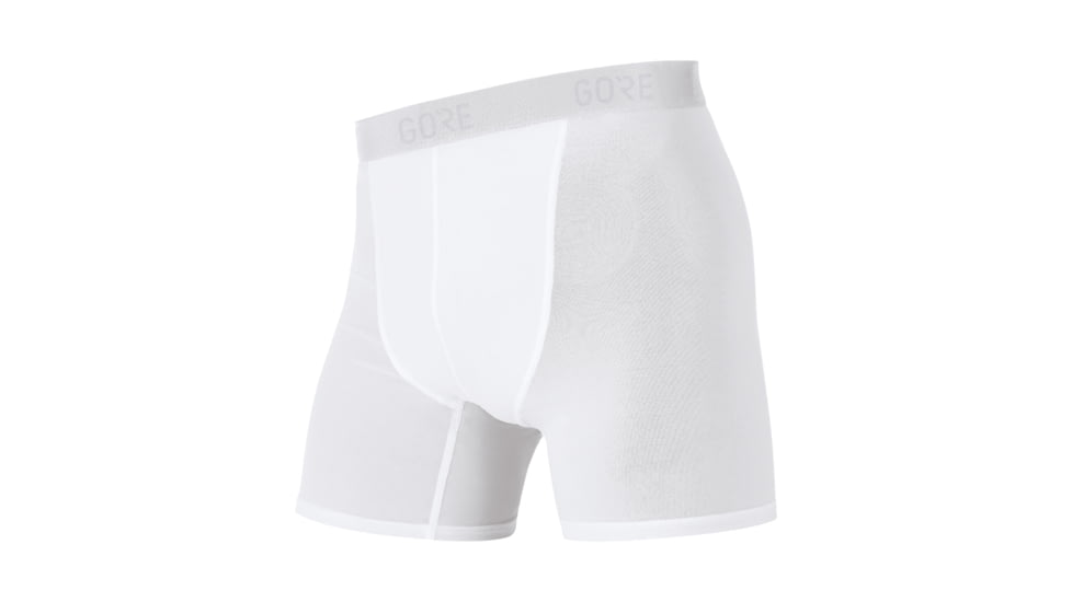 GOREWEAR Mens M Base Layer Boxer Shorts in White XL Form fit 3B04AE6A, 100052-0100-XXL