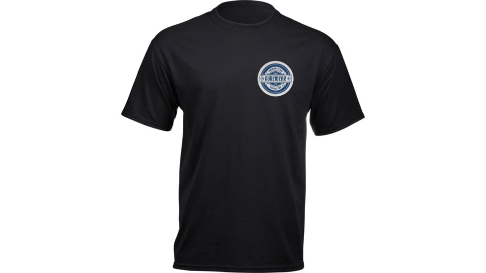 Gorewear Mens GOREWEAR Bavarian T-Running Shirt in Black Small Regular fit 4F5D61A6, 101647-CD00-M