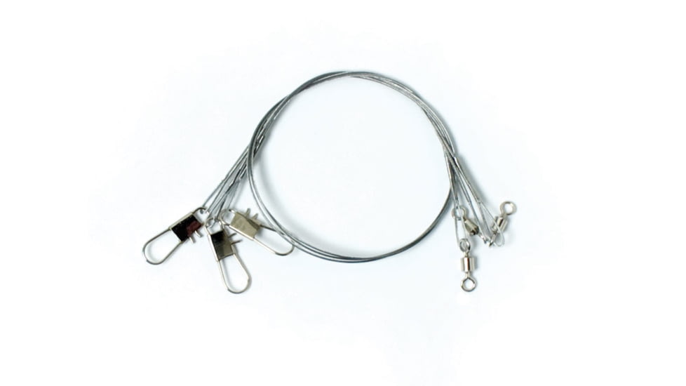 Eagle Claw 18in Clear/Bright Heavy Duty Wire Leader,30lb 08013-005