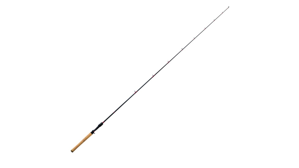 Eagle Claw 2.5 Series Baitcast Rod, Medium, Fast, Black/Red, 63, EC163MF1