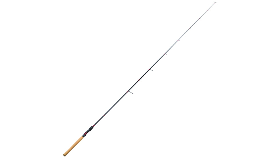 Eagle Claw 2.5 Series Spinning Rod, Medium-Light, 1 Piece, Black/Red, 66, EC1S66MLF1