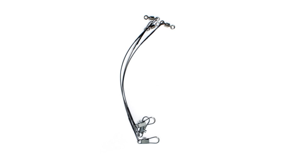 Eagle Claw 24in Black Heavy Duty Wire Leader,45lb 08012-011