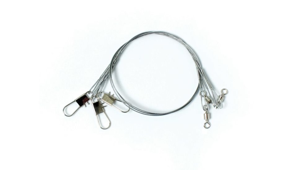 Eagle Claw 24in Clear/Bright Heavy Duty Wire Leader,45lb 08013-006