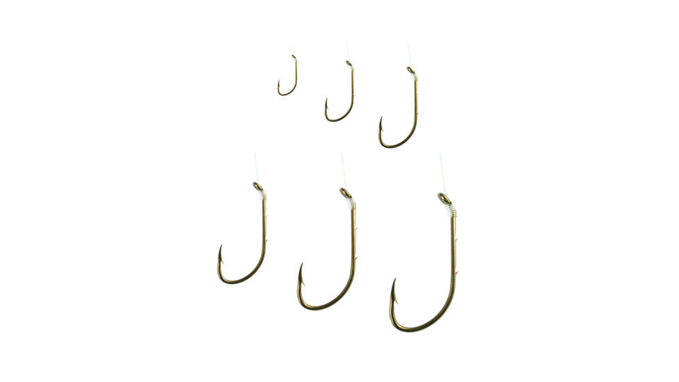 Eagle Claw Baitholder Snelled Hook,Assortment,6 of Each Size 139QH