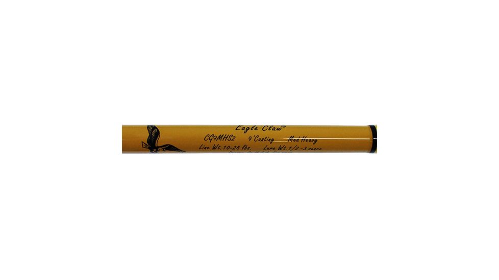 Eagle Claw Crafted Glass Casting Rod 9' 2 pc MH CG9MHS2