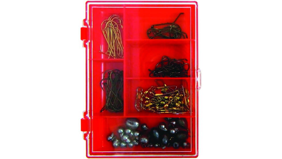 Eagle Claw Eagle Claw Hook, Sinker And Swivel Assortment, 122 per Pack, HOOKSSASST