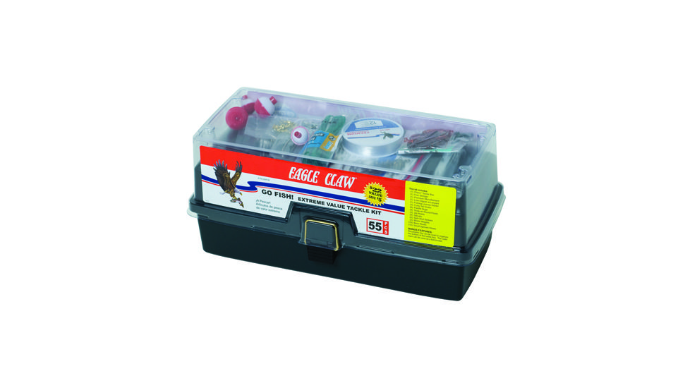 Eagle Claw Go Fish Extreme Tackle Box Kit KTKLBXFW-D 720731