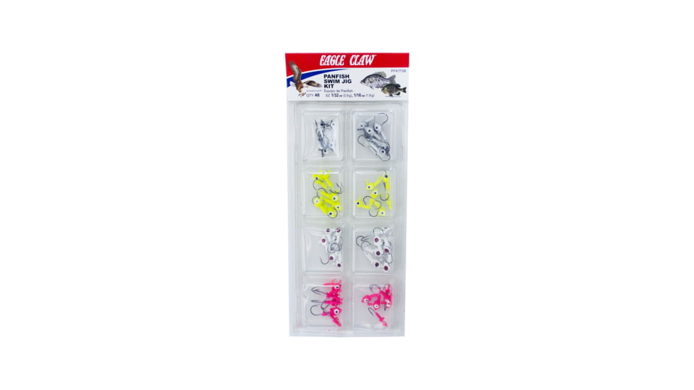 Eagle Claw Jig Swimbait Jig Head, Assorted, 48 Pieces, PFKITSB