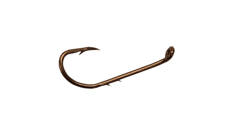 Eagle Claw Lake and Stream Baitholder Hook,Bronze,Size 2 12010-002
