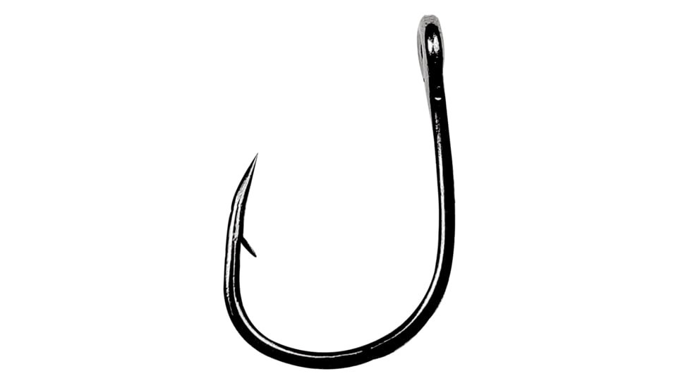 Eagle Claw Lazer Heavy Wire Live Bait Hook, Needle Point, Black, Size 8/0, 5 per Pack, L8PGH-8/0