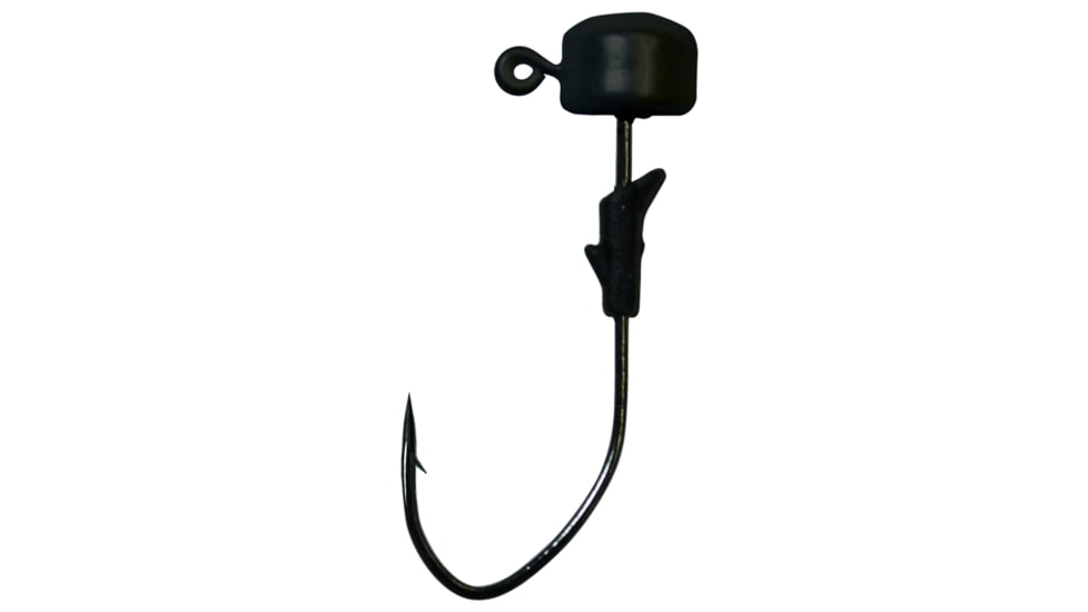 Eagle Claw Lazer Sharp Pro-V Finesse Jig, Black, 1/16oz, 5 per Pack, LNJ116-04