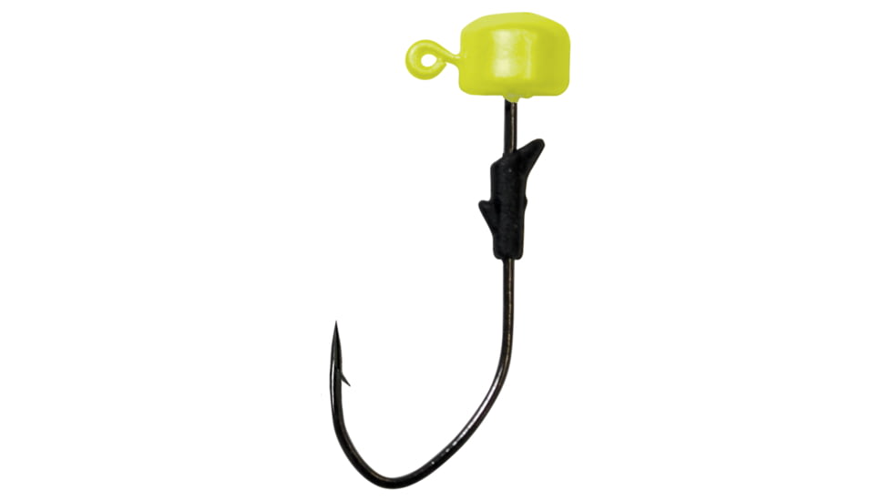 Eagle Claw Lazer Sharp Pro-V Finesse Jig, Chartreuse, 3/16oz, 5 per Pack, LNJ316-03