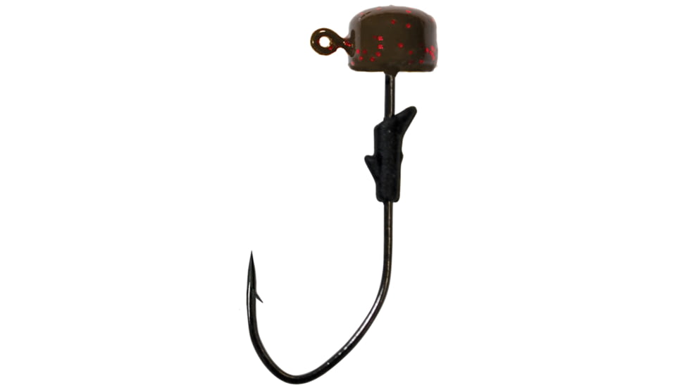 Eagle Claw Lazer Sharp Pro-V Finesse Jig, Gp Red Flk, 1/8oz, 5 per Pack, LNJ18-64