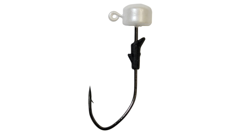 Eagle Claw Lazer Sharp Pro-V Finesse Jig, Pearl, 3/16oz, 5 per Pack, LNJ316-08