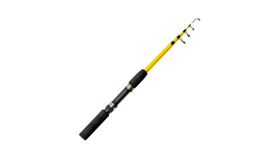 Eagle Claw Packit Spin Rod, Telescopic, Medium, 1/8-1/2oz Lures, 4lb - 10lb, 3 Guides + Tip, 56, PK555SP