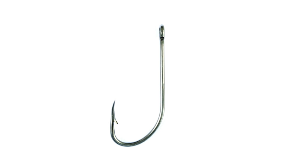 Eagle Claw Plain Shank Offset Hook, Plain Shank Ringed Eye Offset, Bronze, Size 3, 10 per Pack, 084AH-3