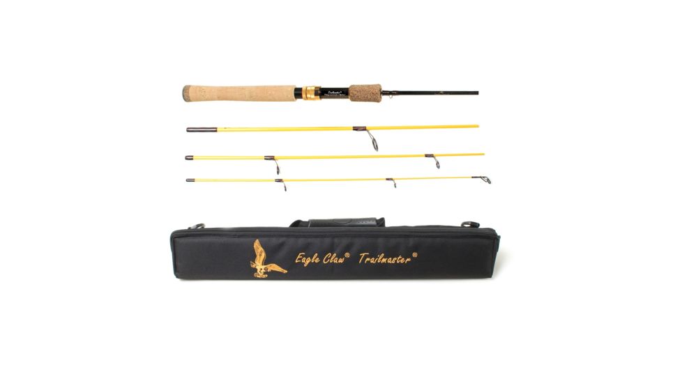 Eagle Claw Trailmaster Spinning Rod 4 Piece 6ft 6in Medium 5001715
