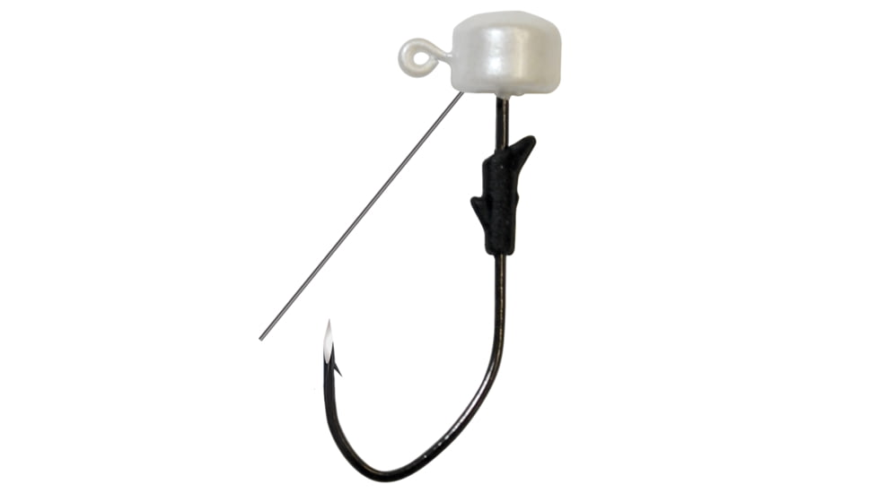 Eagle Claw Trokar Weedless Tungsten Pro-V Finesse Jig, Pearl, 1/5oz, 2 per Pack, TKNJW15-08