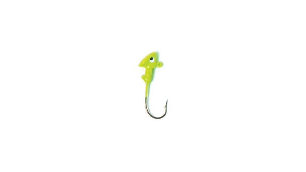 Eagle Claw Walleye Jig Hook,Size 1/8oz,Chartreuse ECJH18-FCHT