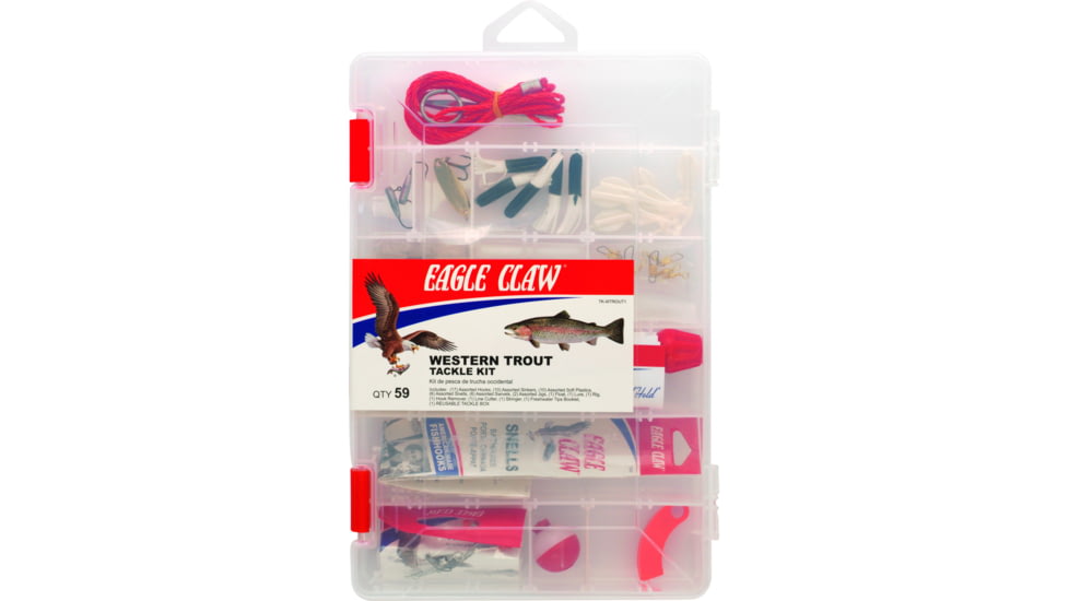 Eagle Claw Western Trout Kit 59pc, TK-WTROUT1