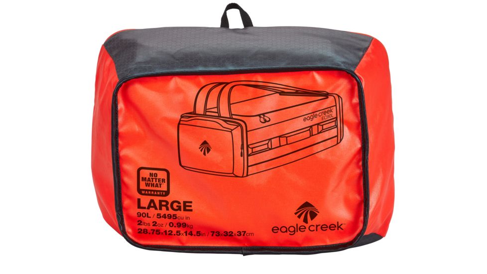 Eagle Creek Cargo Hauler Duffel, Flame/Asphalt, 90L, EC020585242