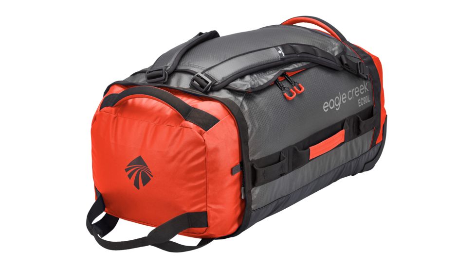 Eagle Creek Cargo Hauler Rolling Duffel, Flame/Asphalt, 90L, EC0A2V7G242