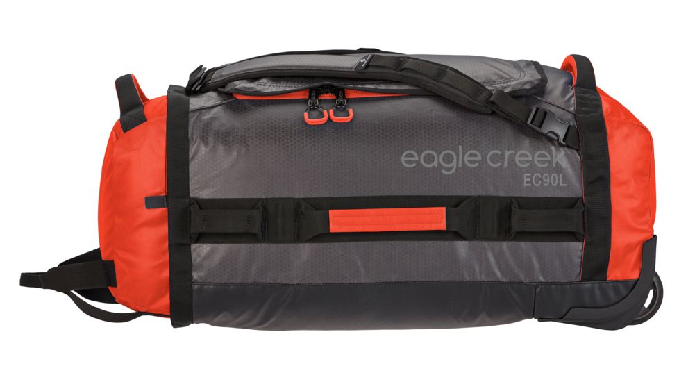 Eagle Creek Cargo Hauler Rolling Duffel, Flame/Asphalt, 90L, EC0A2V7G242