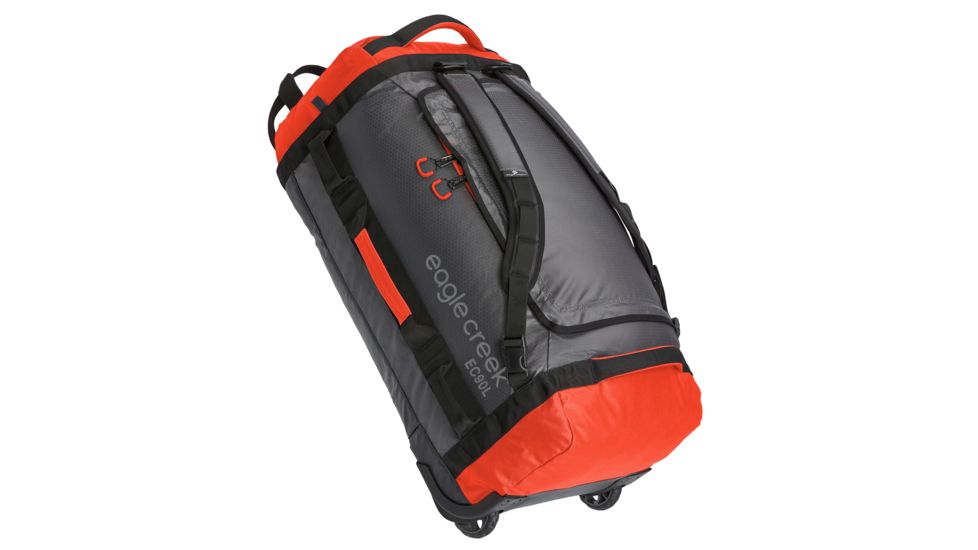 Eagle Creek Cargo Hauler Rolling Duffel, Flame/Asphalt, 90L, EC0A2V7G242