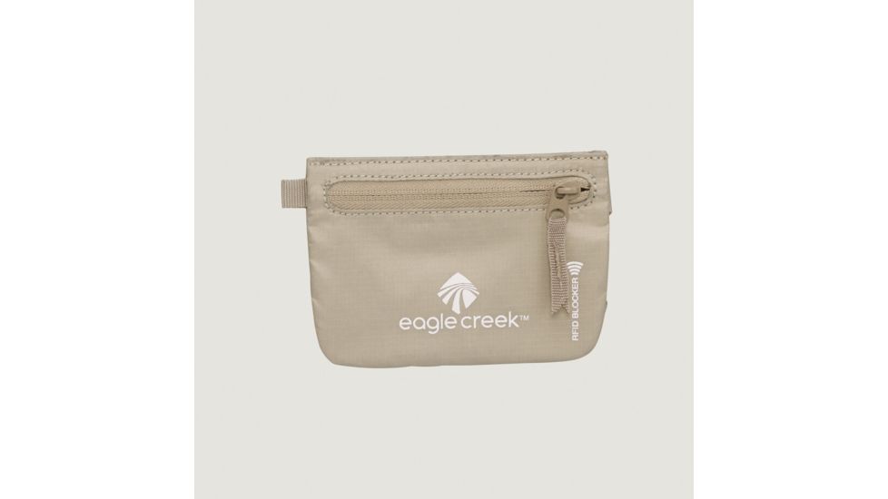 Eagle Creek Credit Clip RFID Zippered Wallet, Tan EC041301055