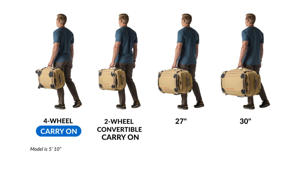 Eagle Creek Gear Warrior XE 4 Wheeled Carry-On Luggage, Sand Dune, EC030402314