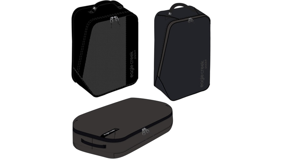 Eagle Creek Pack-It Cube Mixed Set, Black, Medium, EC050409010