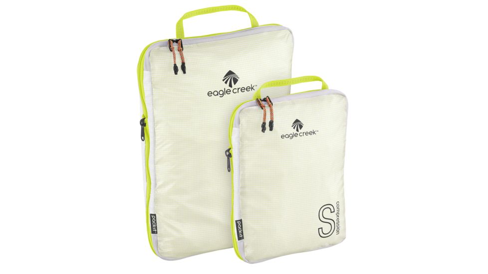 Eagle Creek Pack-It Specter Tech Compression Cube Set, White/Strobe, S/M EC0A3CXE002