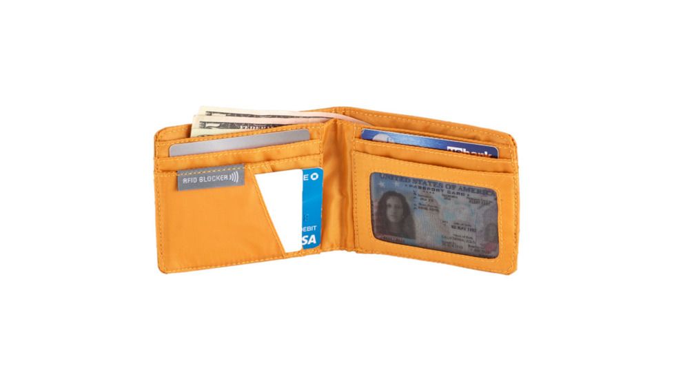 Eagle Creek Rfid Bi-Fold Wallet, Sahara Yellow, EC0A3SB2299