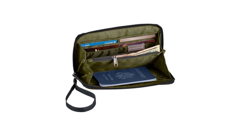 Eagle Creek Rfid Wristlet Wallet, Jet Black, EC0A3SB1281