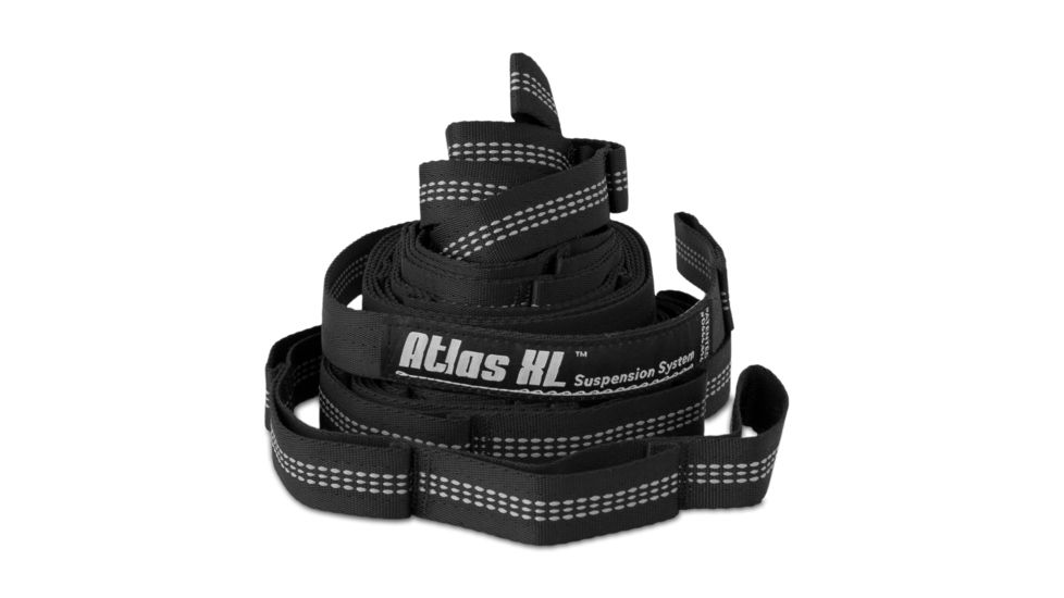 Eagle's Nest Outfitters Atlas XL Hammock Strap-Black/Grey