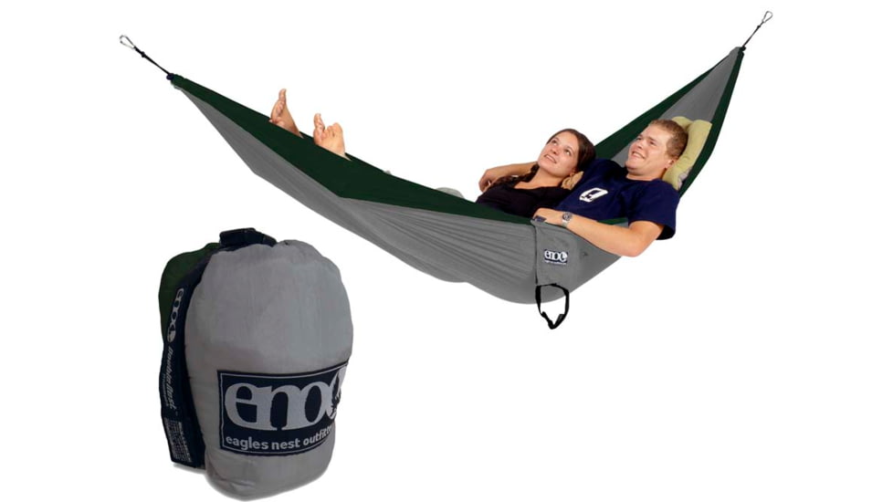 Eagle's Nest Outfitters Double Deluxe Hammock-Forest/Silver