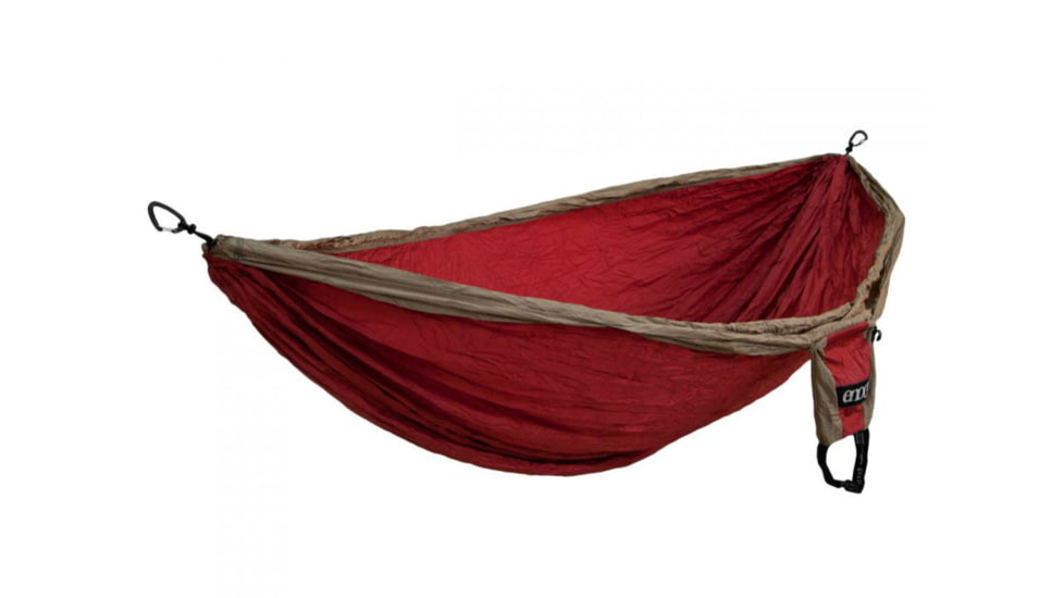 Eagle's Nest Outfitters Double Deluxe Hammock-Tomato/Khaki