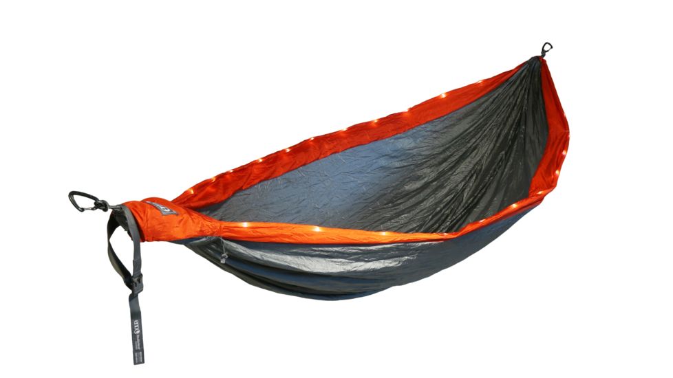 Eagle's Nest Outfitters DoubleNest LED Hammock-Orange/Grey