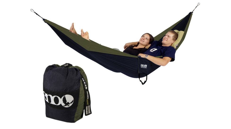 Eagles Nest Outfitters Double Deluxe Hammock-Navy/Olive