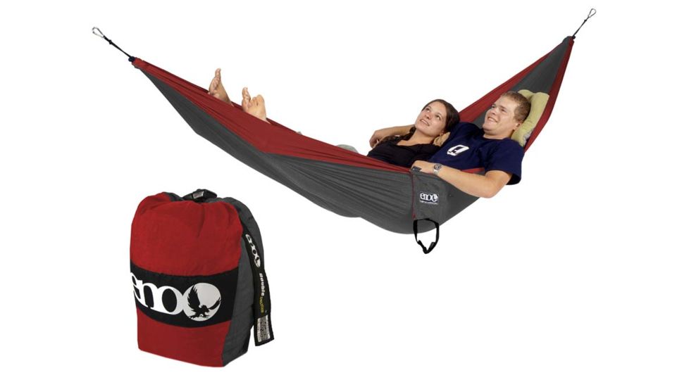 Eagles Nest Outfitters Double Deluxe Hammock-Red/Charcoal