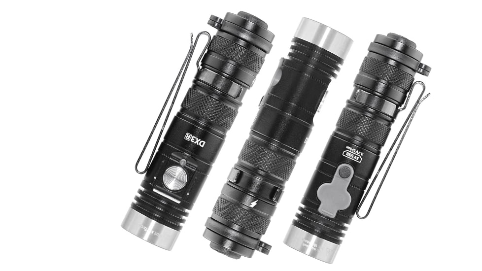 EAGTAC DX3B Clicky MKII Flashlight, Black, 3100lm, DX3B Clicky MKII-SST70-CW