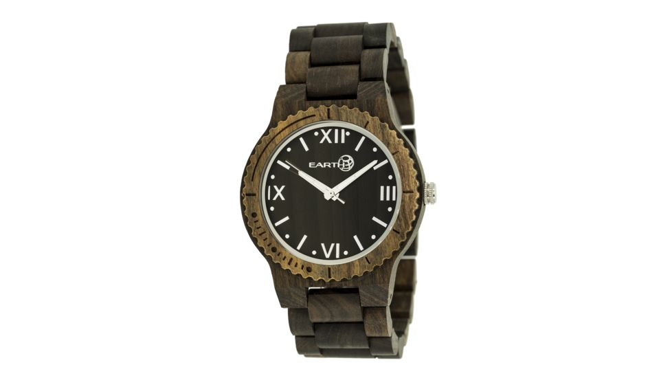 Earth Bighorn Watch, Dark Brown Wooden Case ETHEW3502
