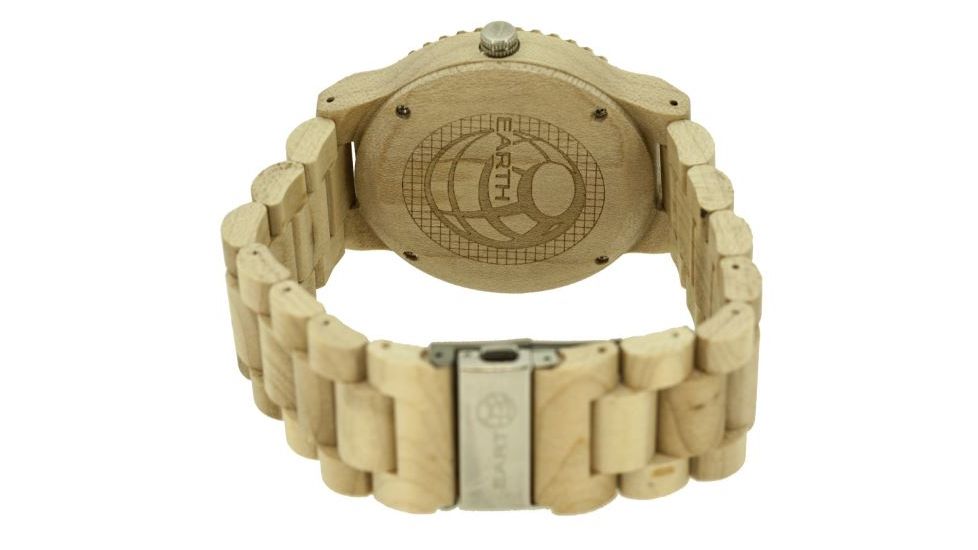 Earth Bighorn Watch, Khaki/Tan Wooden Case ETHEW3501