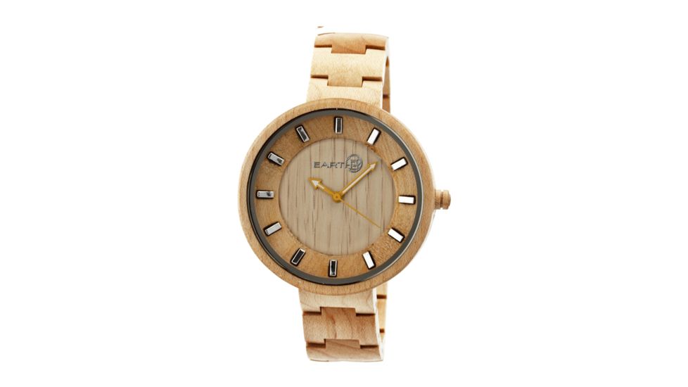 Earth EW2801 Branch Watch, 42mm, Khaki/Tan Strap, Khaki/Tan Dial ETHEW2801