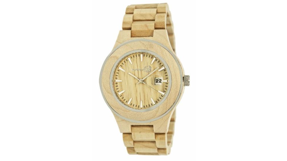 Earth Cherokee Watch, Khaki/Tan Wooden Case ETHEW3401