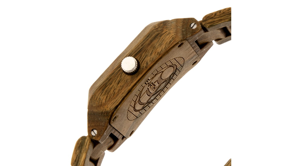 Earth Wood Arapaho Bracelet Watch w/Date, Olive, One Size, ETHEW3604