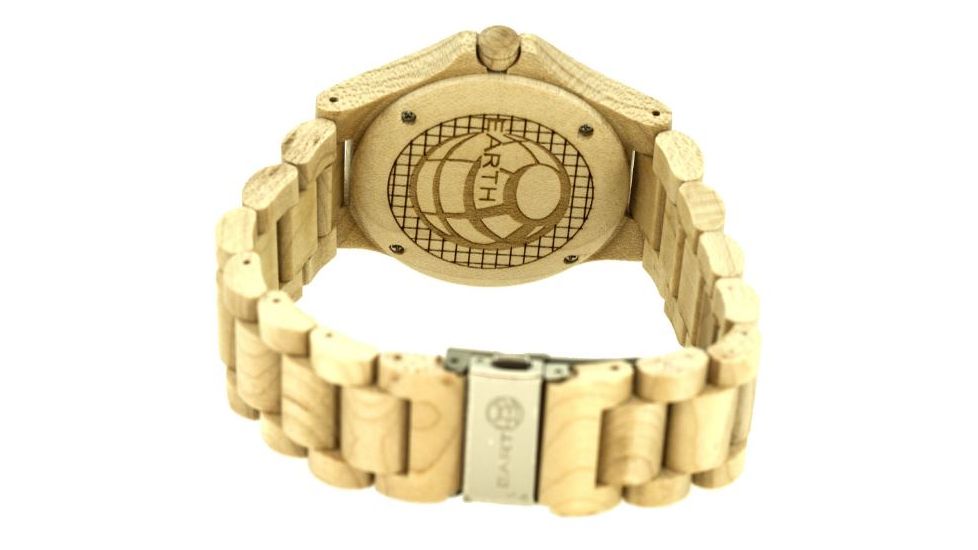 Earth Gila Watch, Khaki/Tan Wooden Case ETHEW3301