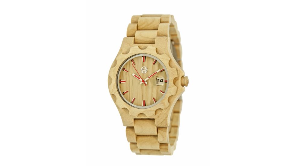 Earth Gila Watch, Khaki/Tan Wooden Case ETHEW3301