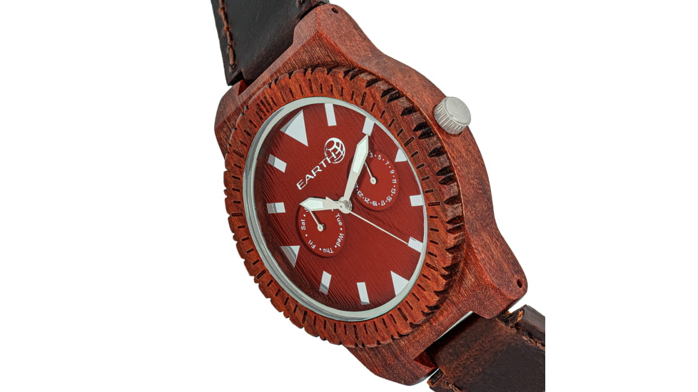 Earth Hyperion Watch, Red/Dark Brown, One Size, ETHEW5903
